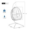 Egg Chair with Stand Indoor Outdoor Swing Chair - 2 of 4
