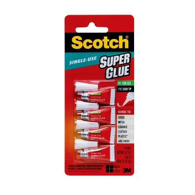 Scotch 4pk Single Use Super Glue