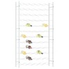 vidaXL Rack for 72 Bottles White Metal - 3 of 4