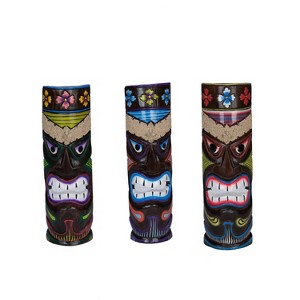Beachcombers 3/A Tiki Masks with Sand Crowns - 1 of 2