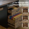 Bestier 55 Inch Industrial Office Computer Desk with Storage - 2 of 4
