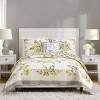 Standard Hummingbird Blooms Star Pillow Sham Yellow - Vera Bradley: Cotton Material, Reversible, Zipper Closure, Machine Washable - 2 of 3