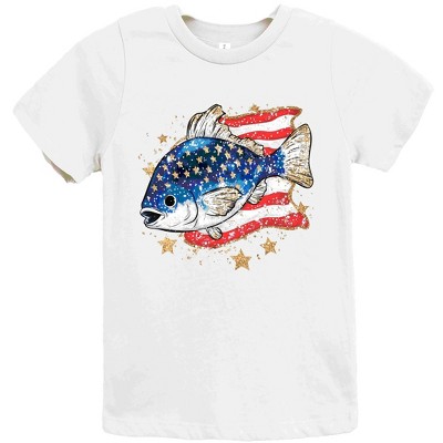 The Juniper Shop Patriotic Fish Youth Short Sleeve Tee