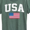Women's - Instant Message - USA Flag Short Sleeve Graphic T-Shirt - 2 of 4