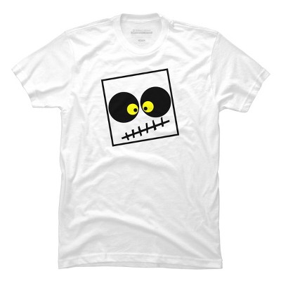 Men's Design By Humans Square Skull By LonaMisa T-Shirt