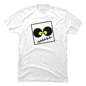 Men's Design By Humans Square Skull By LonaMisa T-Shirt - 1 of 4