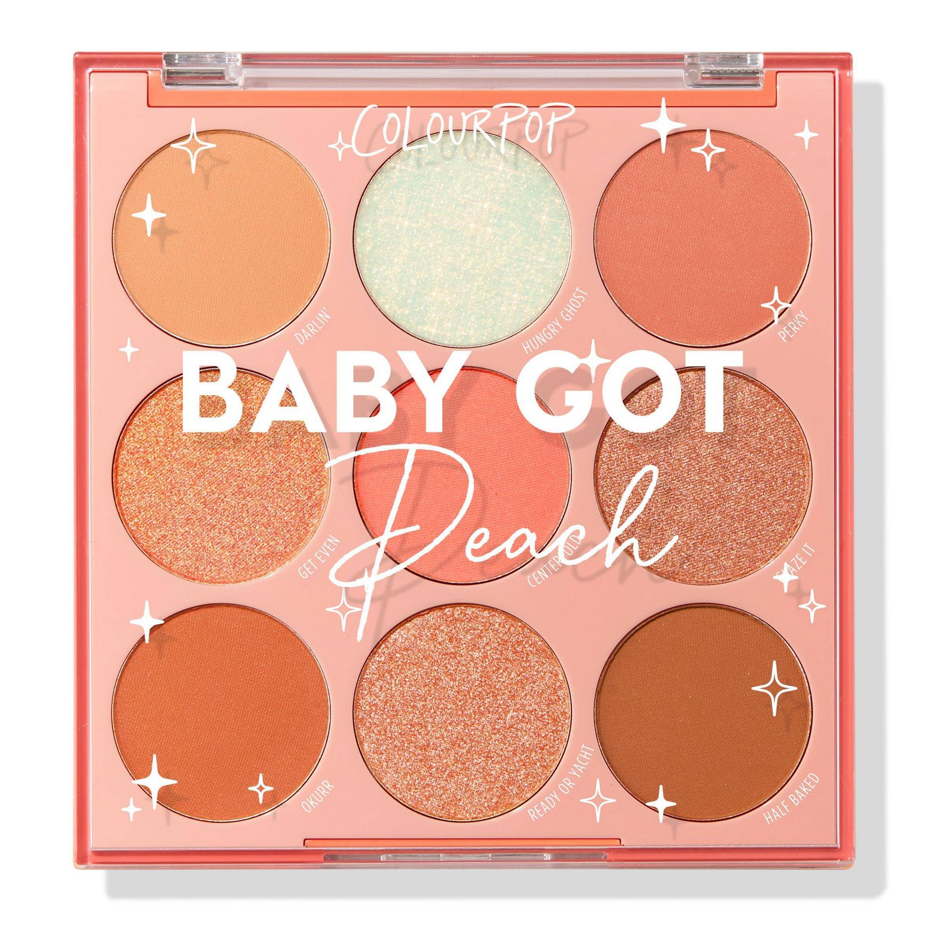 ColourPop 9-Pan Eyeshadow Palette - Baby Got Peach - 0.3oz: Pressed Powder, For Normal Oily Combination Sensitive Dry Skin