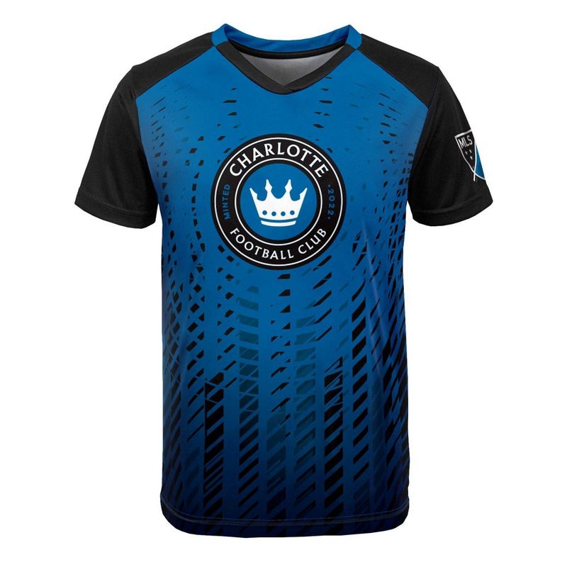 MLS Charlotte FC Boys&#39; Sublimated Poly Jersey, 2 of 4
