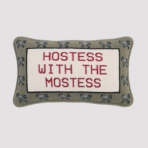 9''x15'' Oblong Woven Cotton Hostess with the Mostess Cross Stitch ...