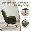 Bella Depot Upholstered Nursery Rocking Chair with High Backrest - 3 of 4