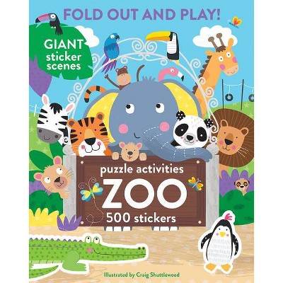 Zoo: 500 Stickers and Puzzle Activities - by  Parragon Books (Paperback)