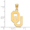 Black Bow Jewelry 14k Yellow Gold Plated Sterling Silver Oklahoma Sooners NCAA Large Pendant - 2 of 3