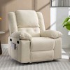 Corduroy Living Room Recliner Chair,Power Lift Chair For Elderly With Vibration Massage And Lumbar Heating,Side Storage Pockets-Coolbibila - 2 of 4