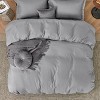 3 pieces Duvet Cover Soft Double Brushed Bedding Set for Kids & Adults Zipper Closure - 3 of 4