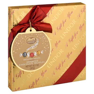 Lindt Holiday Wrapped Assorted Chocolate Gift Box - 10.1oz