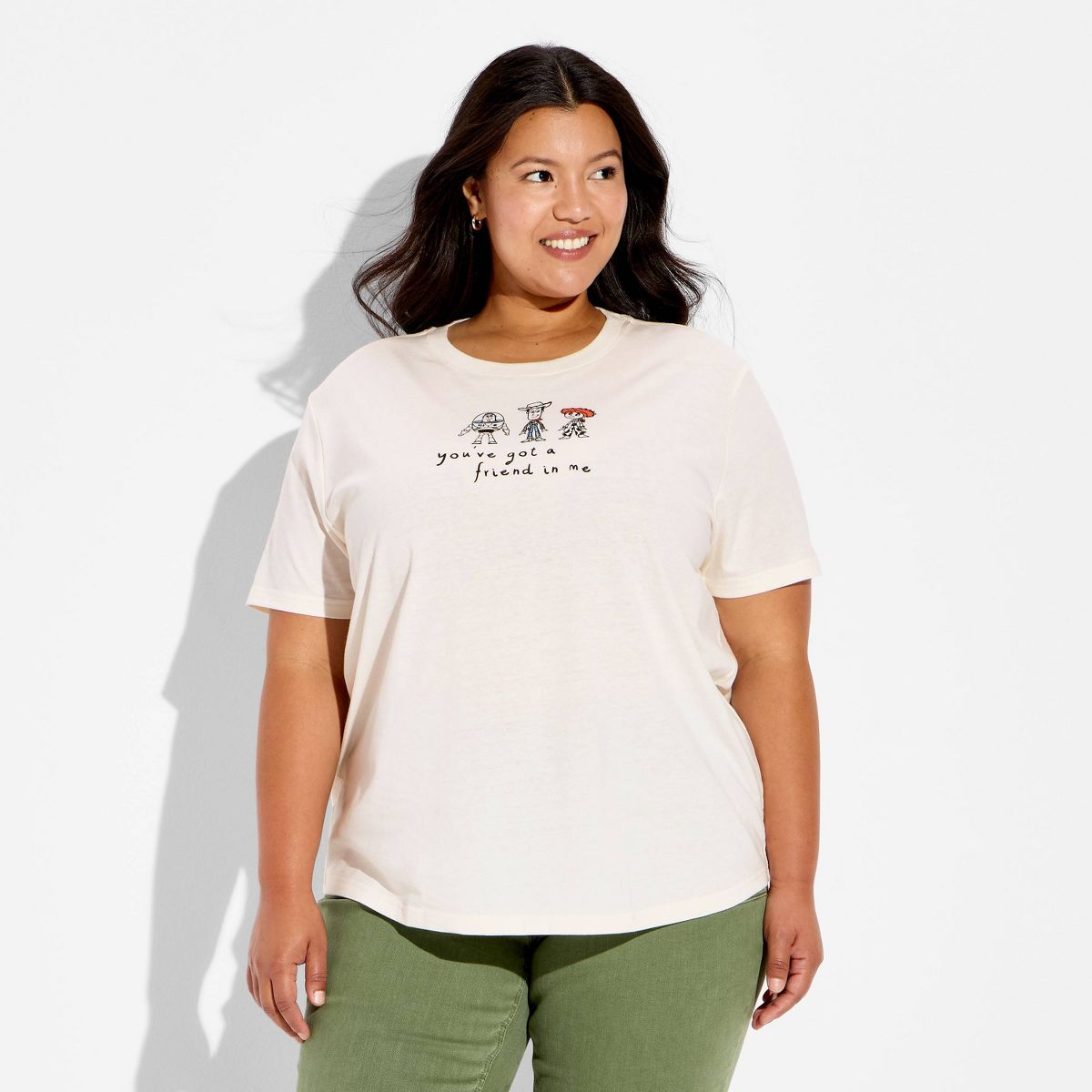 Women's Toy Story Short Sleeve Graphic T-Shirt - Cream - thumbnail 5