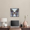 Art Remedy On Her Way Colorful buterfly and flowers wall art Framed - 2 of 4