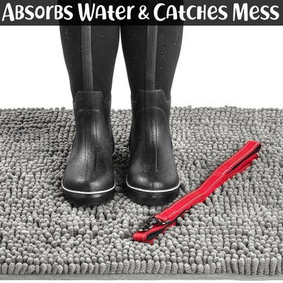Medium Gray Super Absorbent Dog Door Mat