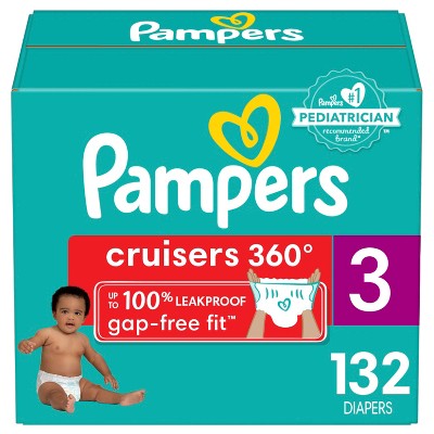 Pampers Cruisers 360 Diapers Size 3 132 Count