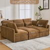 Whisen Multi-Functional Chenille Sofa with Modular Ottoman, USB Ports & Phone Holder - 4 of 4