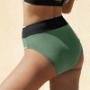 Women's Chic Color Block High-Waisted Bikini Bottoms - Cupshe - 2 of 4