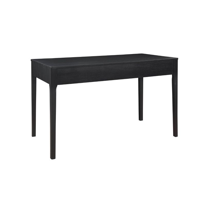 48&#34; Wiley Solid Wood Mid-Century Modern Single Drawer Witining Desk Black - Linon, 5 of 14