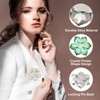 Unique Bargains Women's Rhinestone Sunflower Snowflake Brooch Pin - 3 of 4