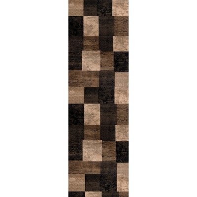 Rug Branch Contemporary Geometric Checkered Indoor Rug