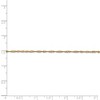 Black Bow Jewelry 1.4mm, 14k Yellow Gold, Singapore Chain Anklet - 4 of 4