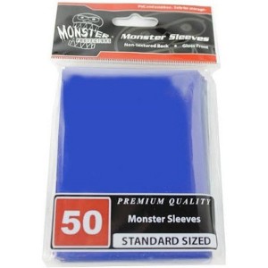 Monster Sleeves - Monster Protector Sleeves - Standard Size Gloss - Blue (Fits MTG Magic The Gathering and Other Standard Sized Gaming Cards) - 1 of 1