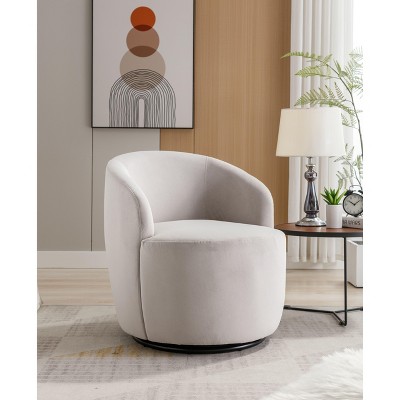 NicBex Swivel Barrel Chair Modern Accent Chair Armchair Comfy Chair Living Room Chair for Reading Room, Bedroom