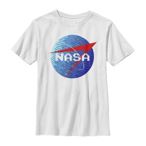 Boy's NASA Retro Pixel Logo T-Shirt - 1 of 4