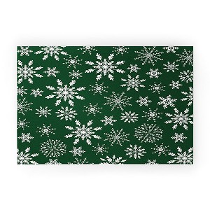 Iveta Abolina Silent Night Green Welcome Mat - Society6 - 1 of 3