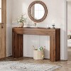 Gulches Farmhouse Wood Console Sofa Hallway Table, Anti-Tip, Thickened Parts, Brown, 55" - 4 of 4
