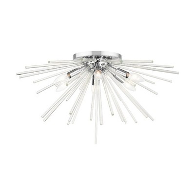 Livex Lighting Utopia 6 - Light Flush Mount in  Polished Chrome