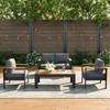 LayinSun 4 Pieces Aluminum Outdoor Patio Furniture Set with Coffee Table, Outside Metal Patio Conversation Sets with Deep Seating and Thick Cushions - 2 of 4