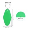 Unique Bargains Blank Vintage Motel Keychain for DIY Ornament Backpack Label 16 Pcs - 2 of 4