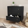 GlasFlength Decorative Storage Cabinets, Stylish and Functional Storage for Every Room, Bedroom, Living Room, Kitchen, Black,31.5”*15.7”*36" - 3 of 4