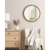 GlasFlength Decorative Wall Mirrors Boho Mirror Vanity Mirror Frameless Wall Art Decor Wall Mirrors for Living Room, Gold, 27"*27"*1.75" - 2 of 4