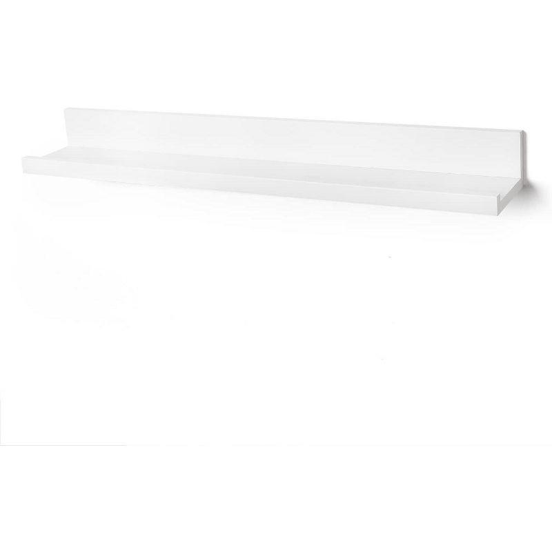 Americanflat Floating Wall Shelve - White - Available in a variety of sizes, 1 of 6