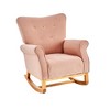 RUVALINO Baby Bouncers and Rockers, Leisure Sofa Chair, Baby Rocker Chair, Kids Arm Chair for Nursery or Playroom, Pink,33.3”*30.3”*34.7" - 4 of 4