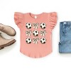 The Juniper Shop Soccer Ball Bows Stacked Flutter Sleeve Tee - 3 of 4