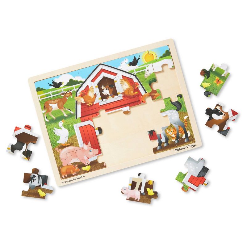 Melissa &#38; Doug Jigsaw Puzzle 3pc Bundle Farm and Construction and Pets, 6 of 8