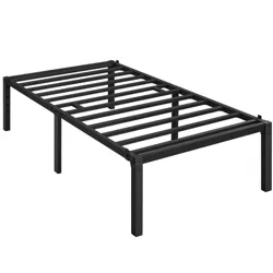 Yaheetech Metal Platform Bed Frame with Heavy Duty Steel Slat Support, Twin