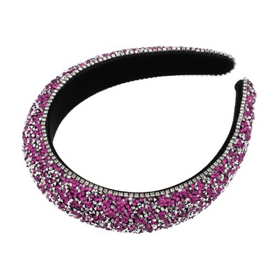 Unique Bargains Women's Knotted Simulated Pearl Rhinestones Headband 1.18  Wide 1pc : Target