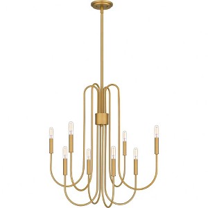 Quoizel Lighting Cabry 8 - Light Chandelier in  Brushed Weathered Brass - 1 of 4