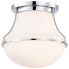 Nuvo Lighting Valdora 1 - Light Flush Mount in  Polished Nickel - 4 of 4