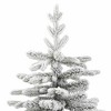 vidaXL Artificial Hinged Christmas Tree Green and white PVC, PE, iron - 4 of 4