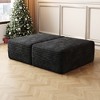 Whisen Convertible Sleeper Sofa Bed, Plush Corduroy Fabric, Back Support with Pillow - 2 of 4