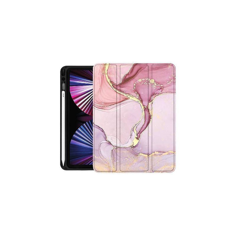 SaharaCase Marble Series Folio Case for Apple iPad Pro 11" (2nd 3rd and 4th Gen 2020-2022) Pink, 2 of 7